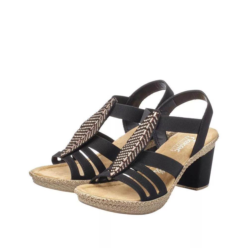 Sandały RIEKER 66526-00 black