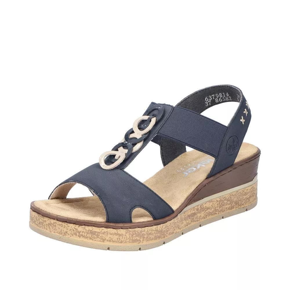 Sandały RIEKER 63798-14 blue