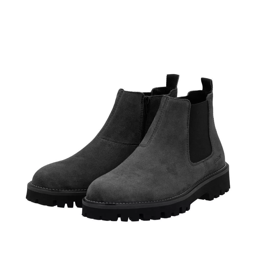 Botki RIEKER 30453-45 grey
