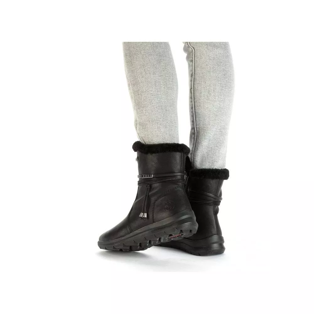Botki RIEKER Z0070-00 black