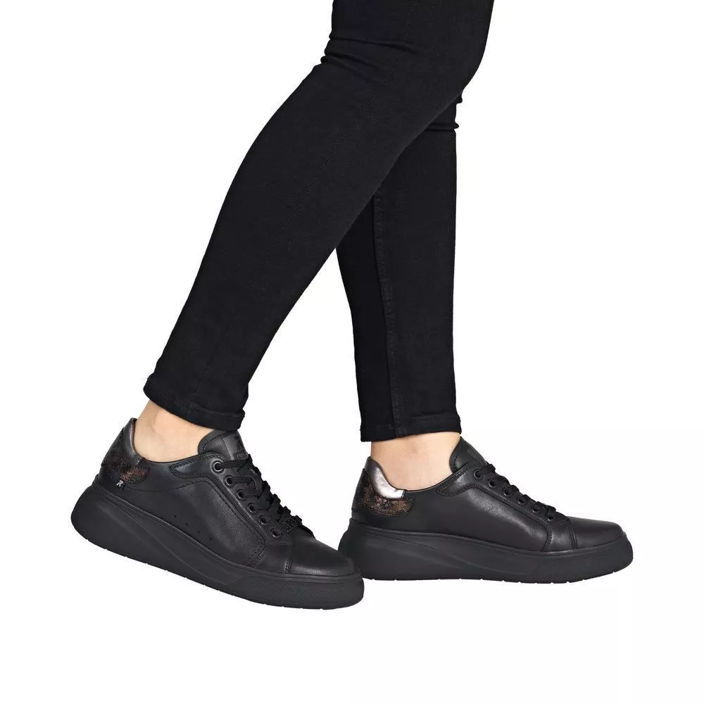 Półbuty RIEKER W2303-00 black