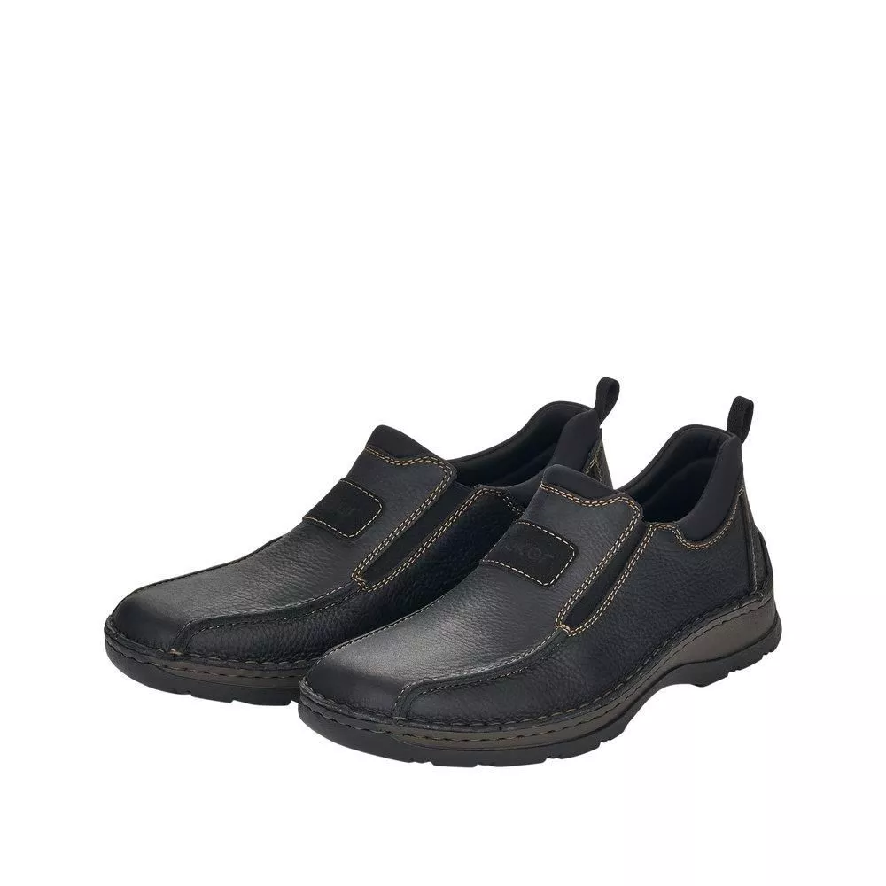 Półbuty RIEKER 05363-00 black