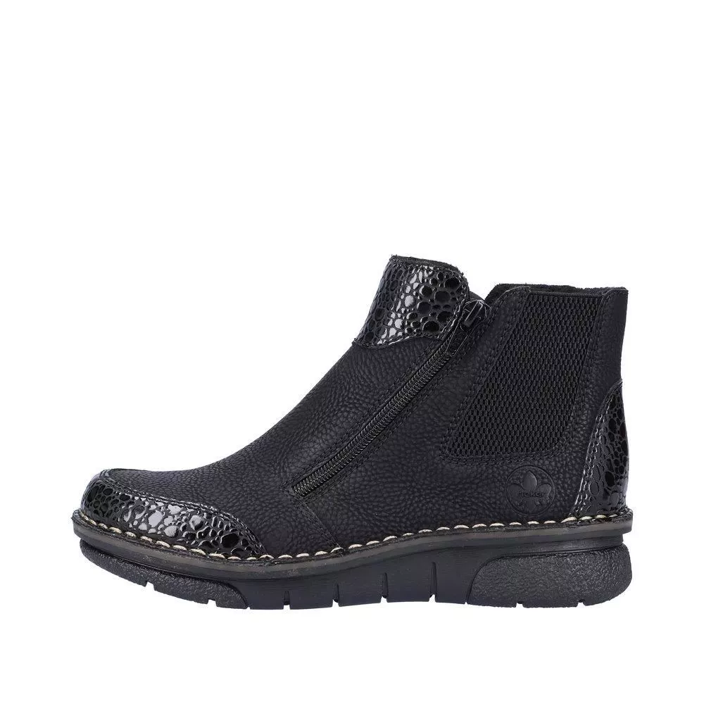 Botki RIEKER 73355-00 black