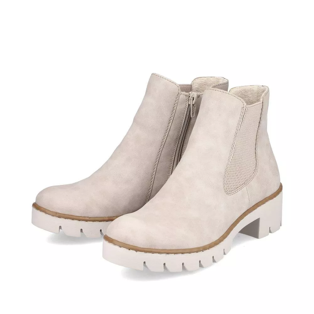 Botki RIEKER X5772-60 beige