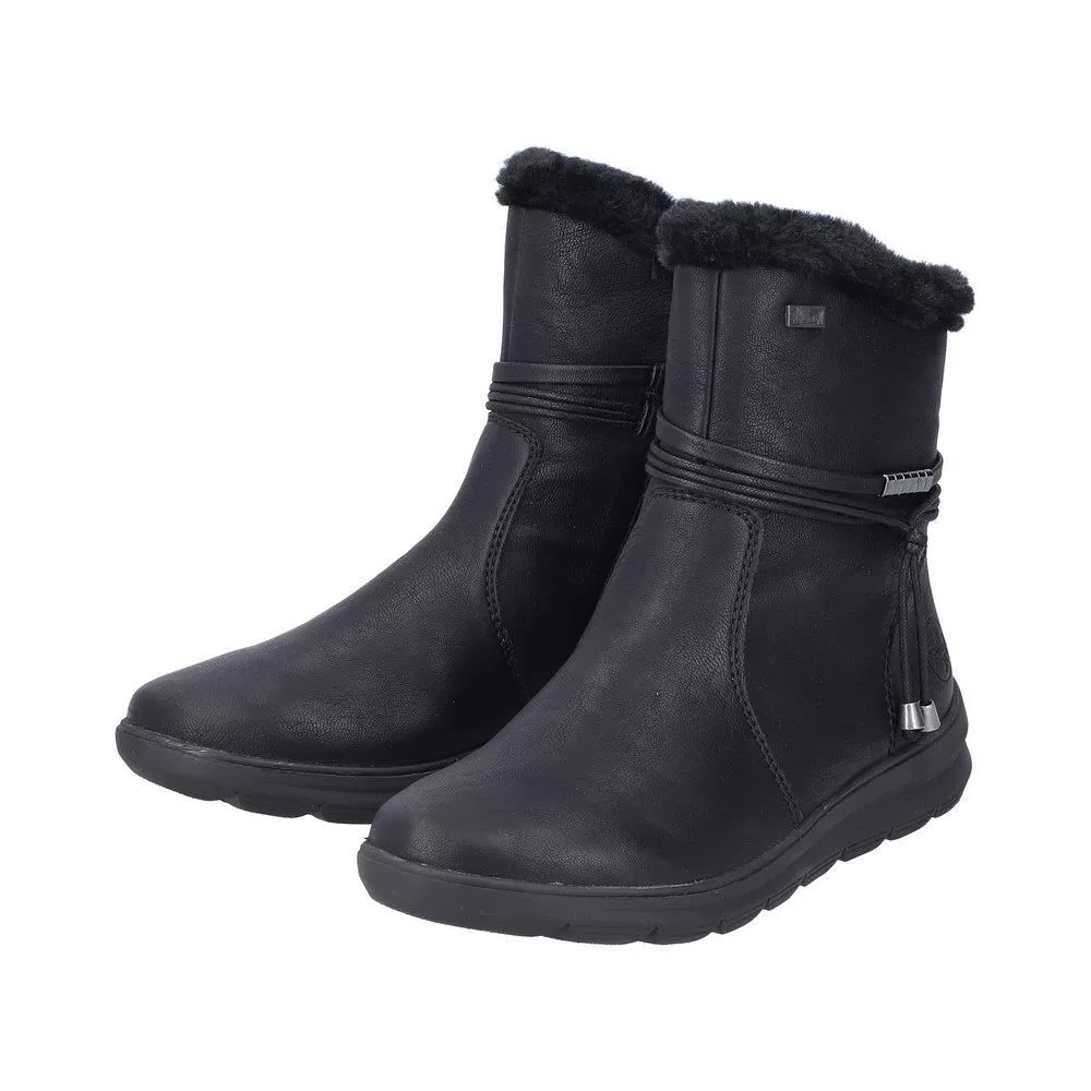 Botki RIEKER Z0070-00 black