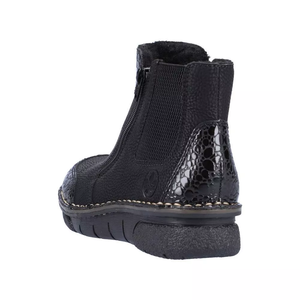 Botki RIEKER 73355-00 black