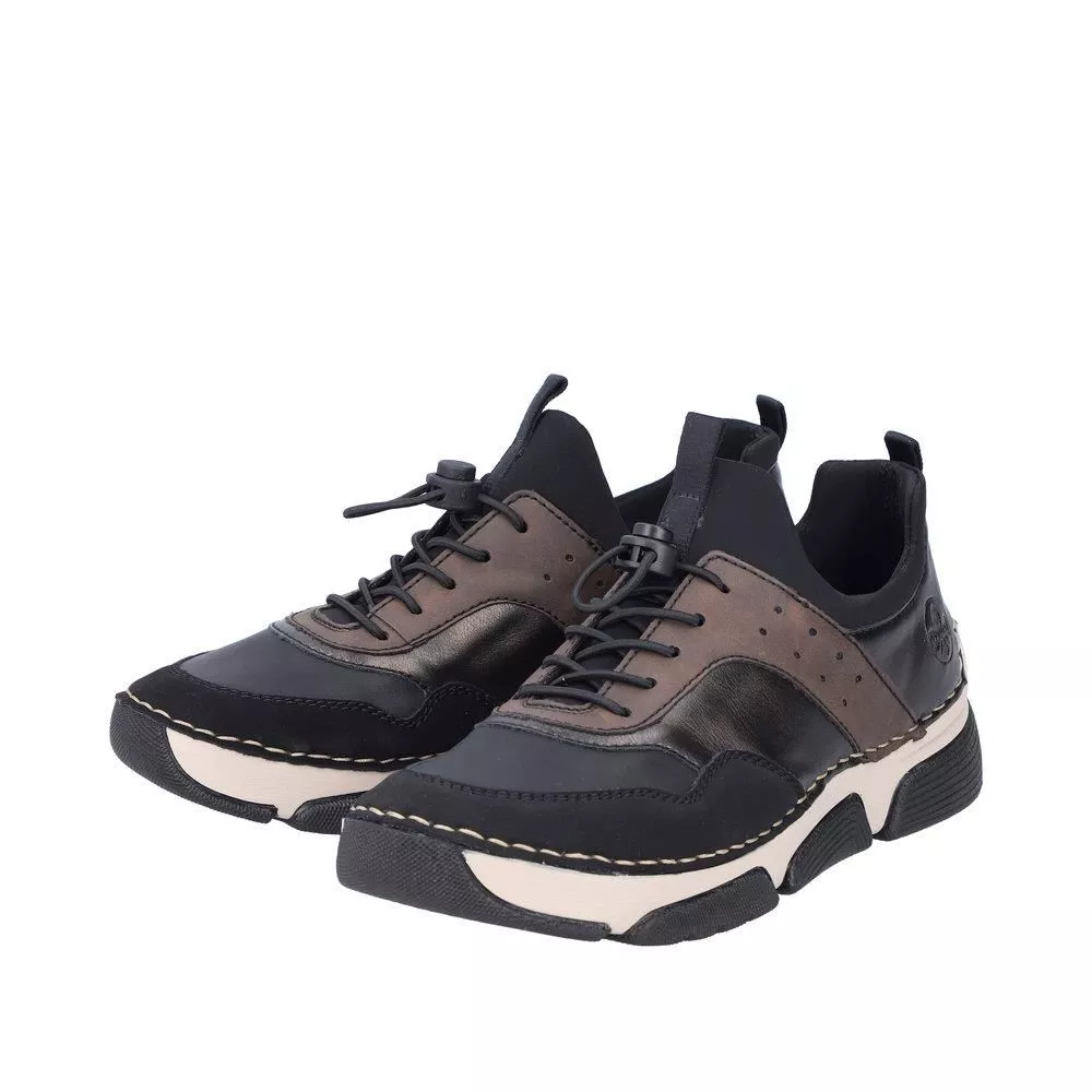 Półbuty RIEKER 45961-00 black