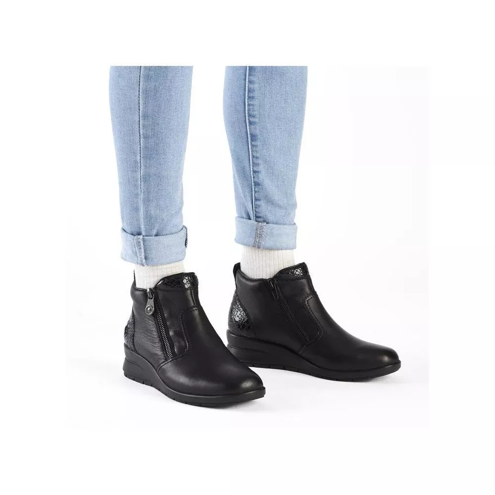 Botki RIEKER L4861-00 black
