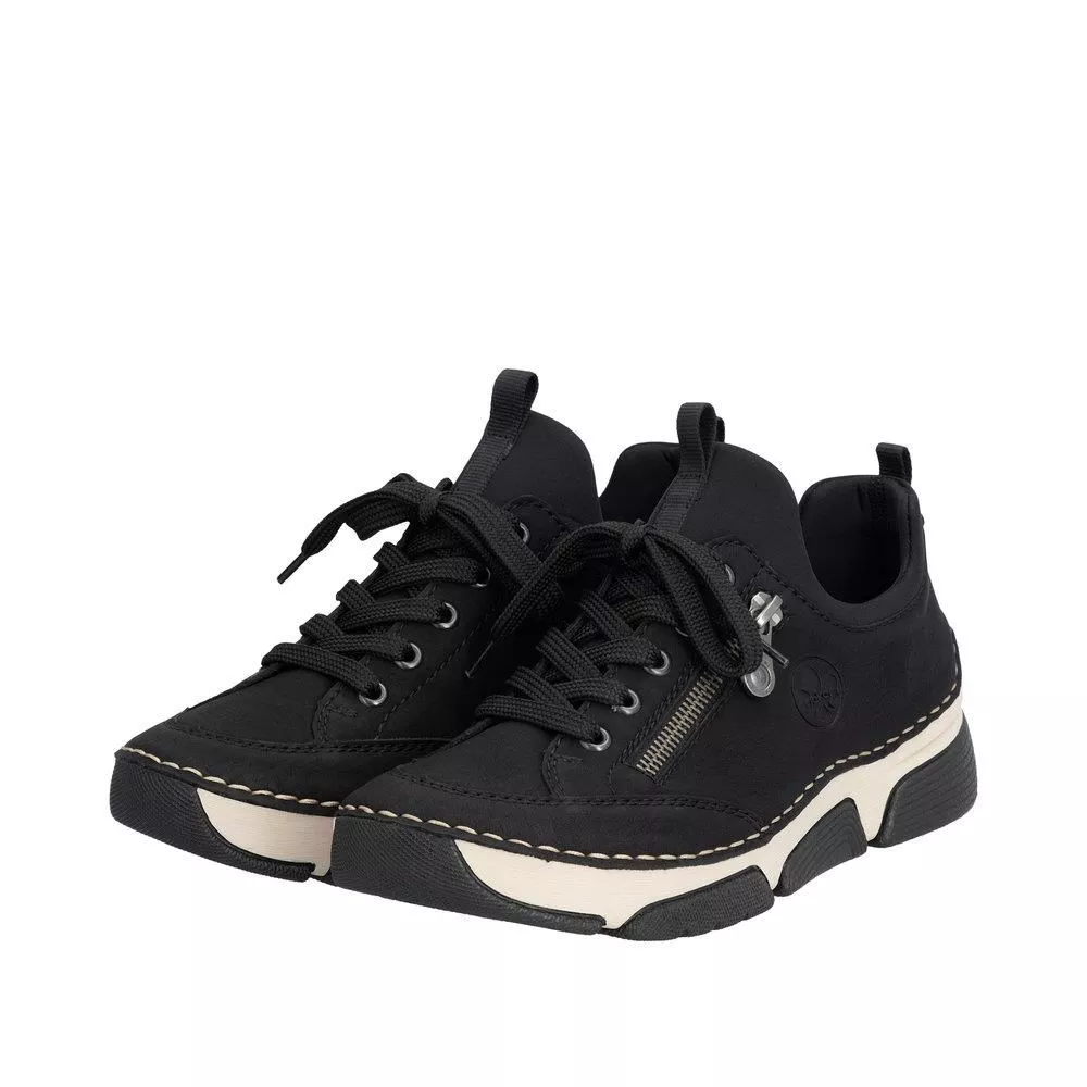 Półbuty RIEKER 45973-00 black