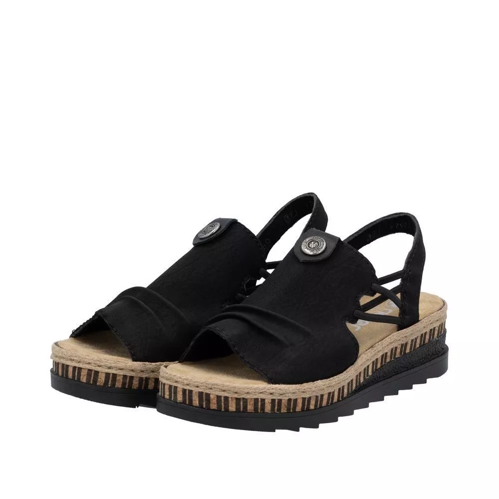 Sandały RIEKER V7972-00 black