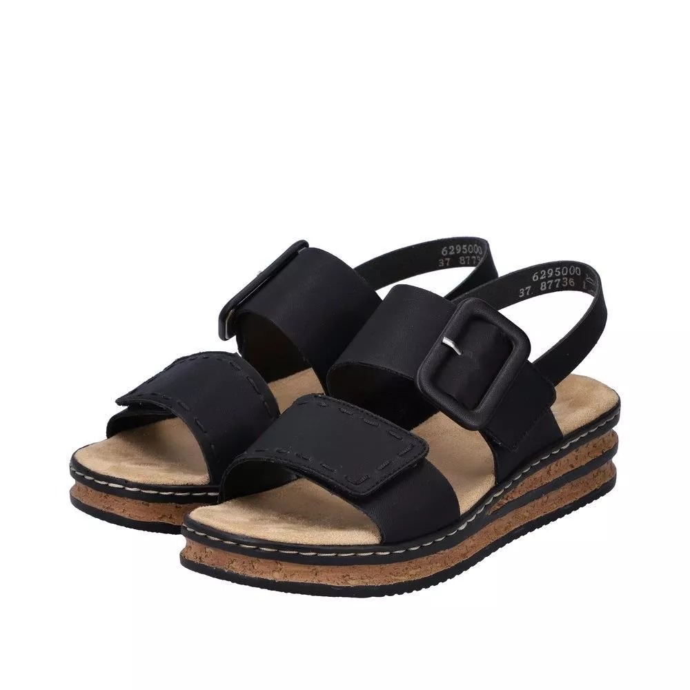 Sandały RIEKER 62950-00 black