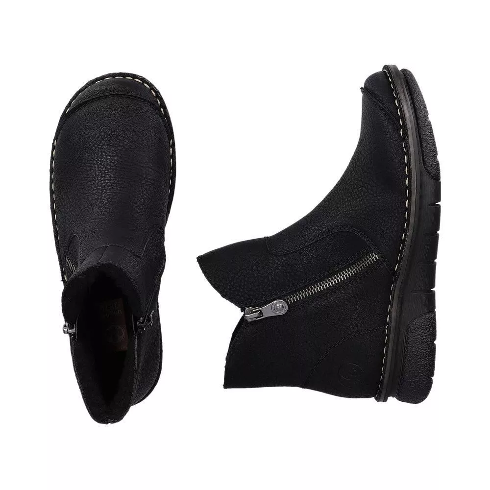 Botki RIEKER 73357-00 black