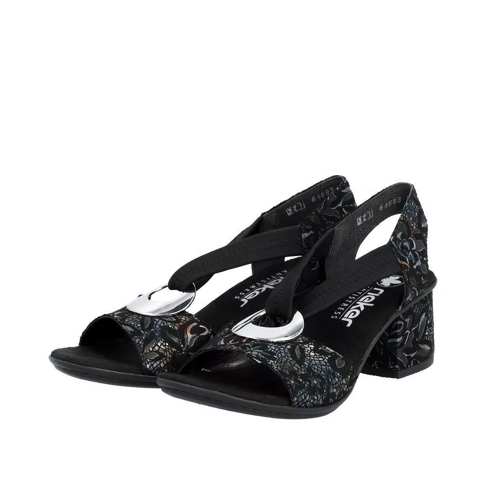 Sandały RIEKER 64683-91 black