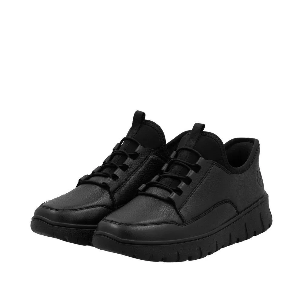 Półbuty RIEKER N1357-00 black