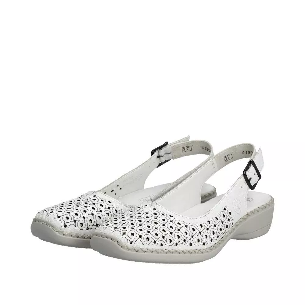Sandały RIEKER 41350-80 white