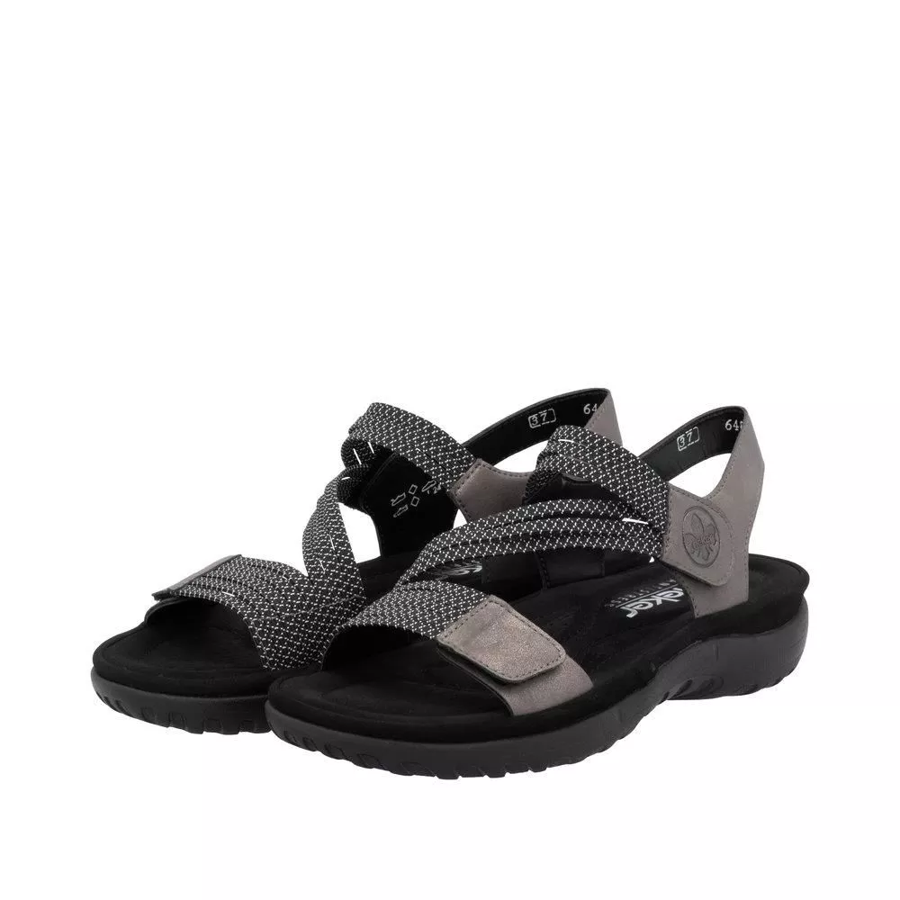 Sandały RIEKER 64870-42 grey