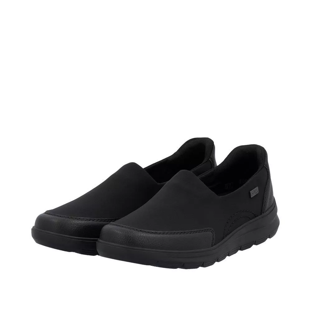 Półbuty RIEKER Z0054-00 black