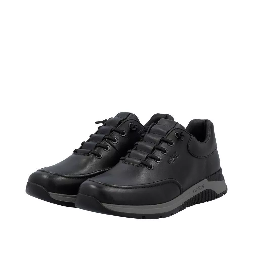 Półbuty RIEKER 39658-00 black