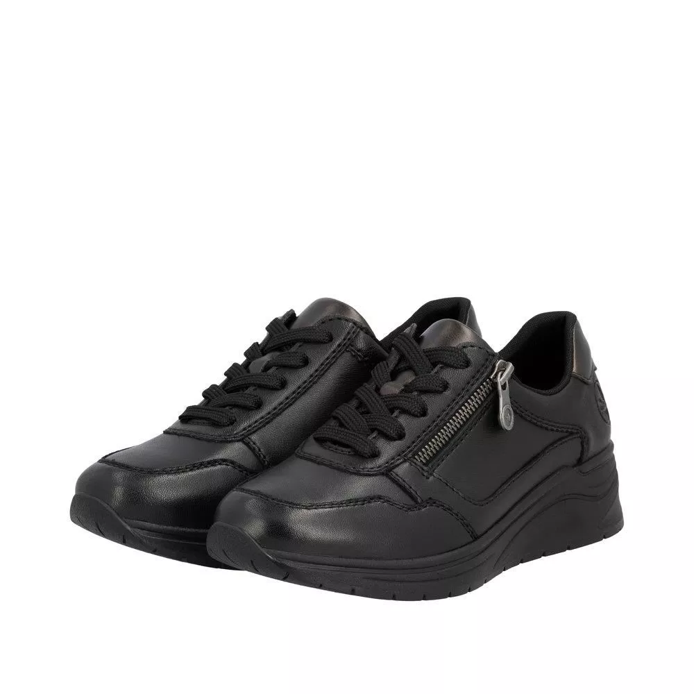 Półbuty RIEKER N9501-01 black