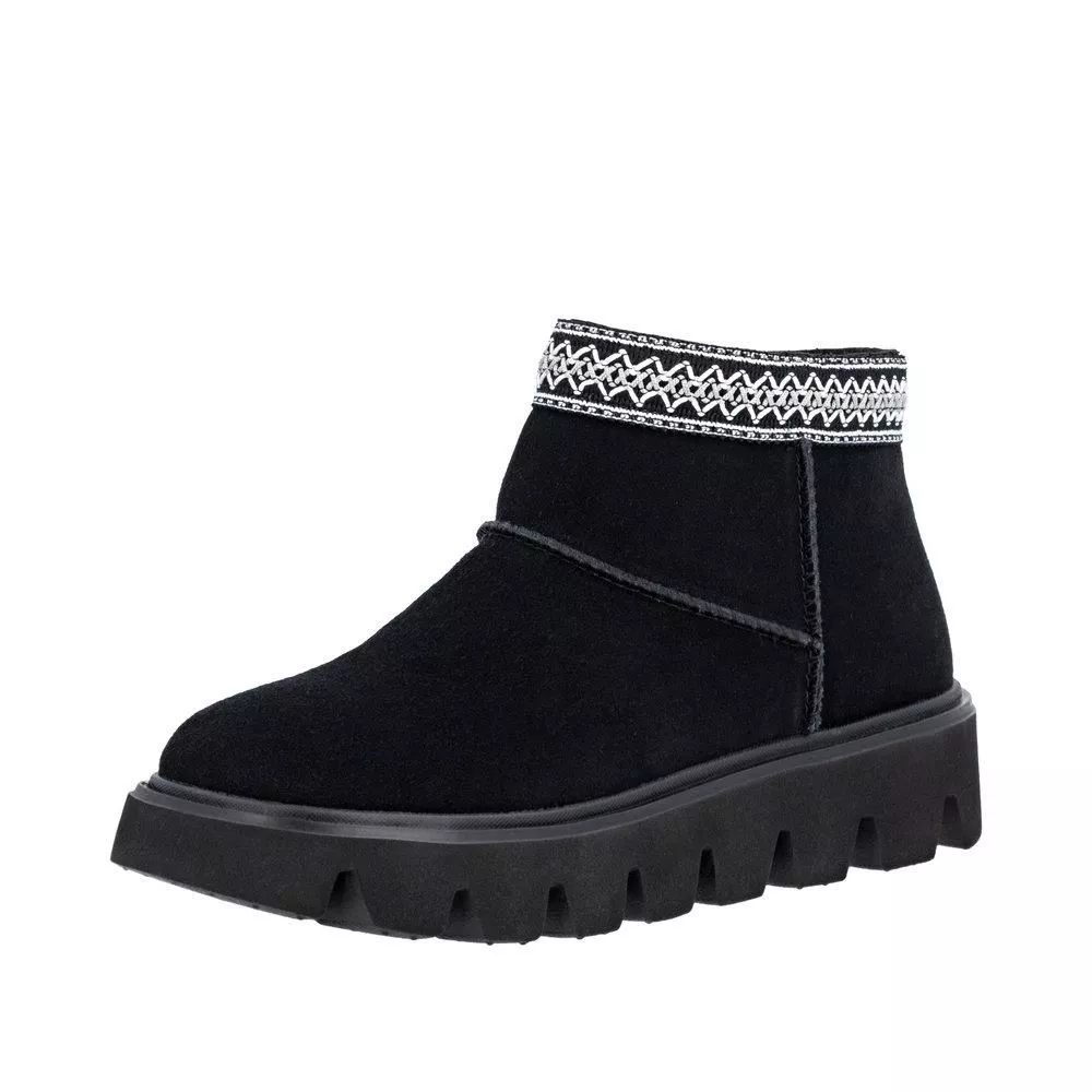 Botki RIEKER W2074-00 black