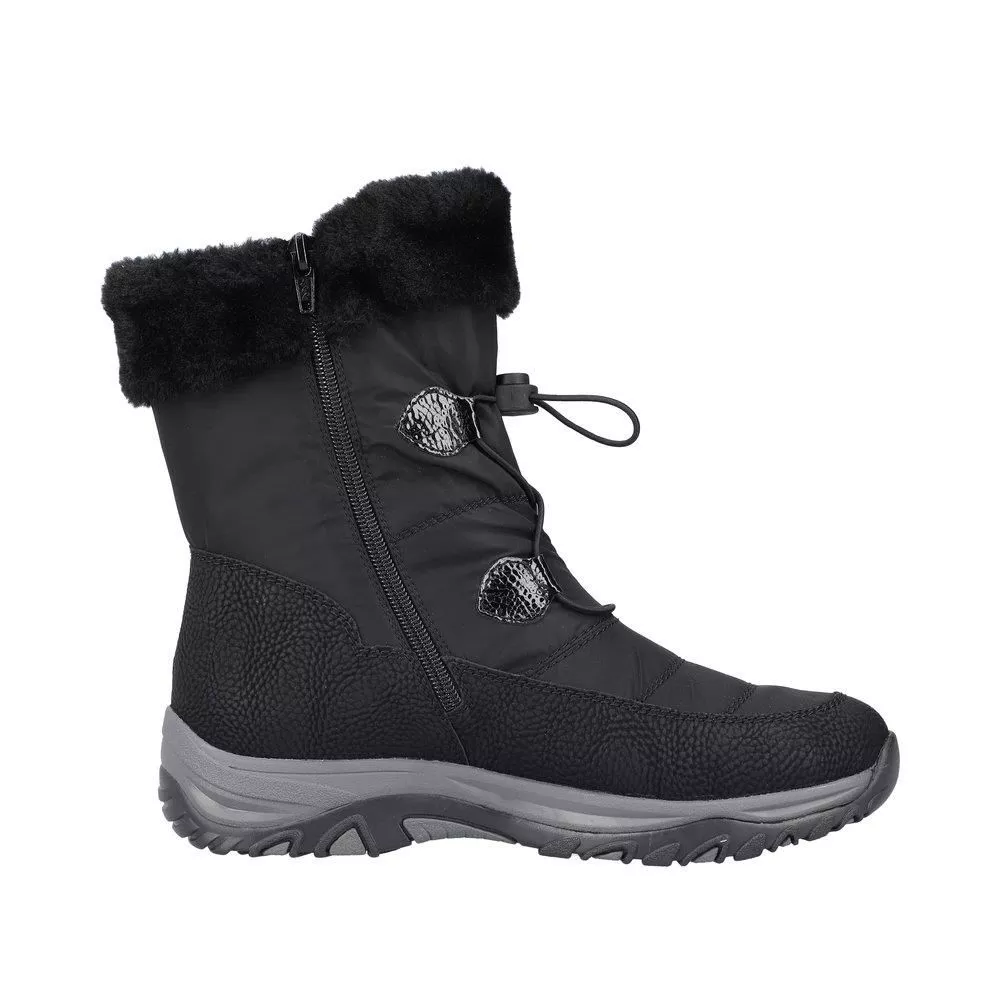 Botki RIEKER M9683-00 black