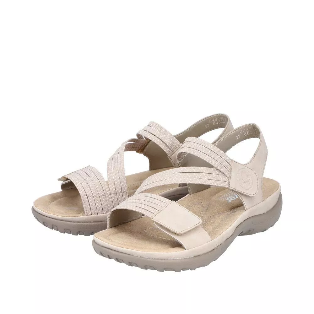 Sandały RIEKER 64870-62 beige