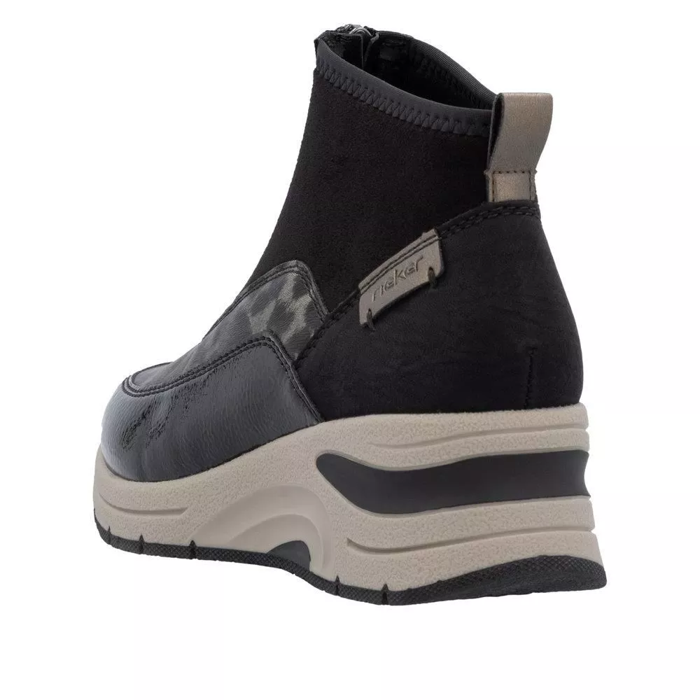 Botki RIEKER N9362-00 black