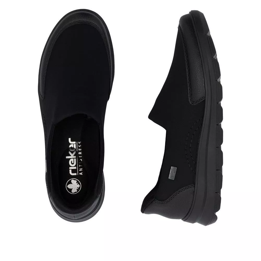 Półbuty RIEKER Z0054-00 black