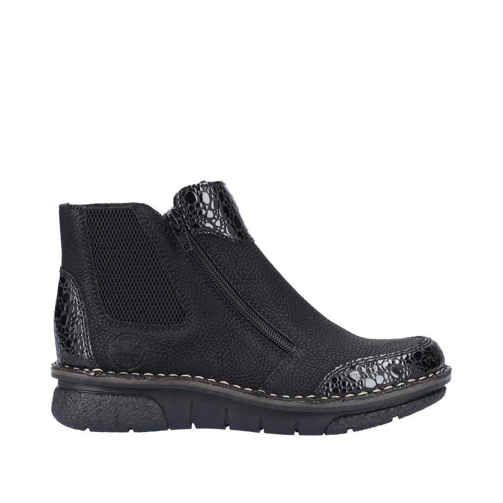 Botki RIEKER 73355-00 black
