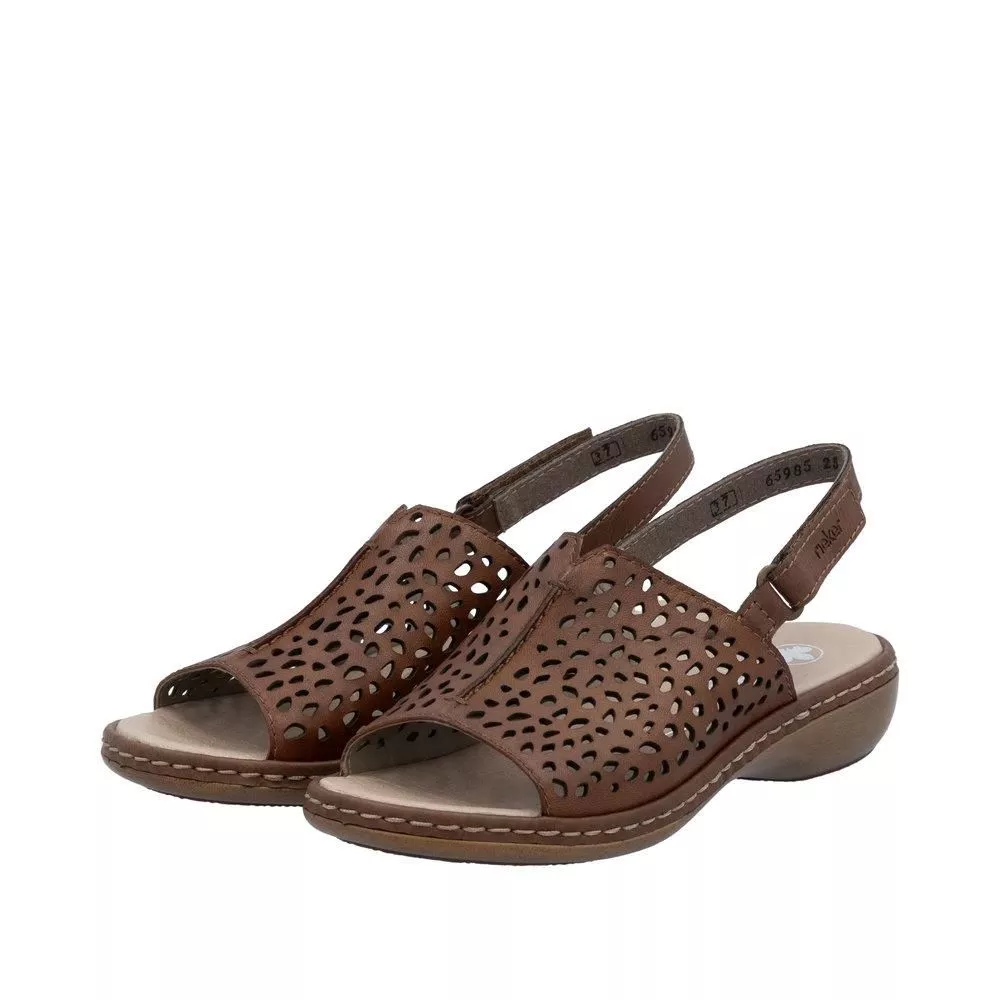 Sandały RIEKER 65985-25 brown