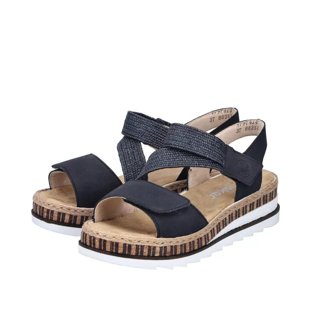 Sandały RIEKER V7974-14 blue