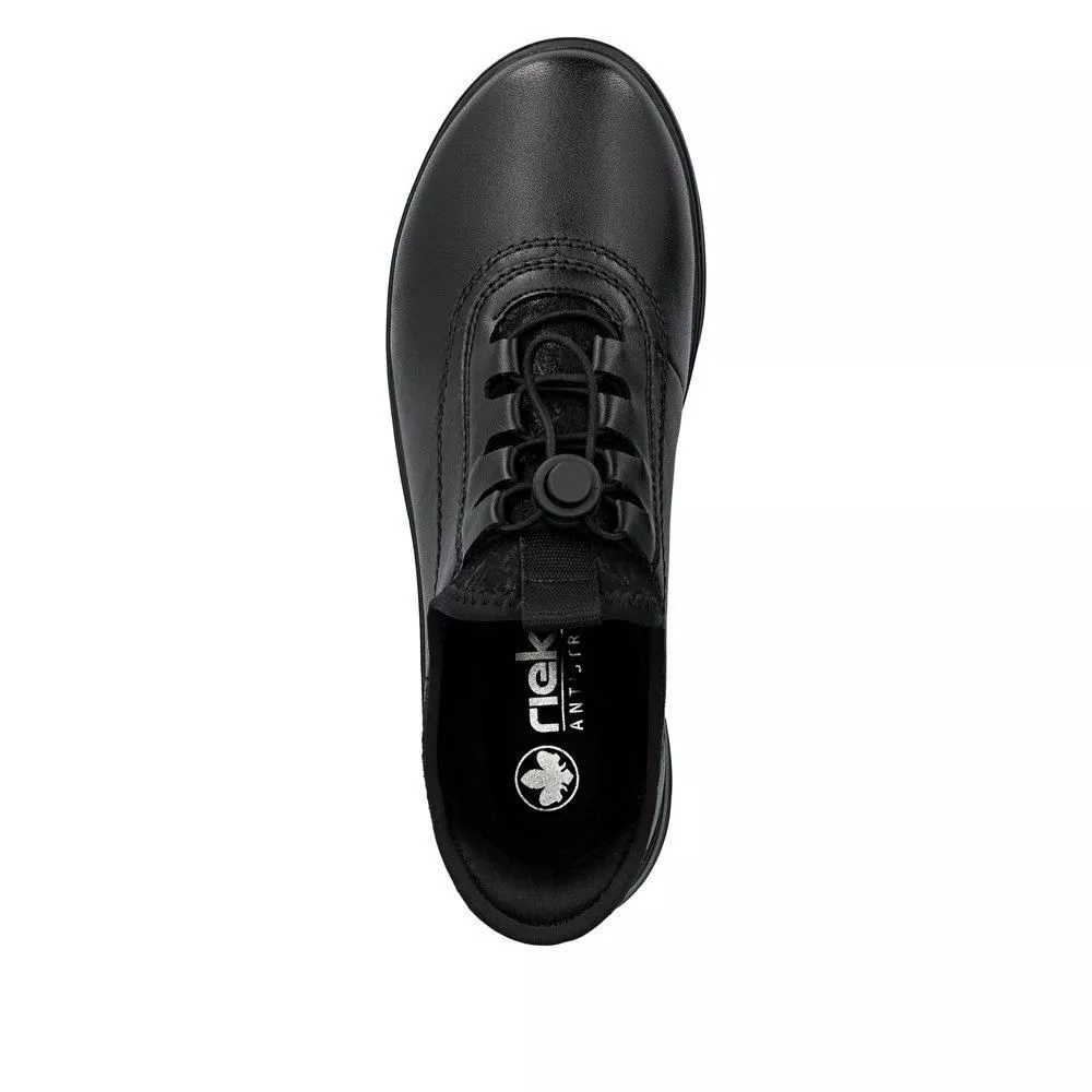 Półbuty RIEKER Z0057-00 black
