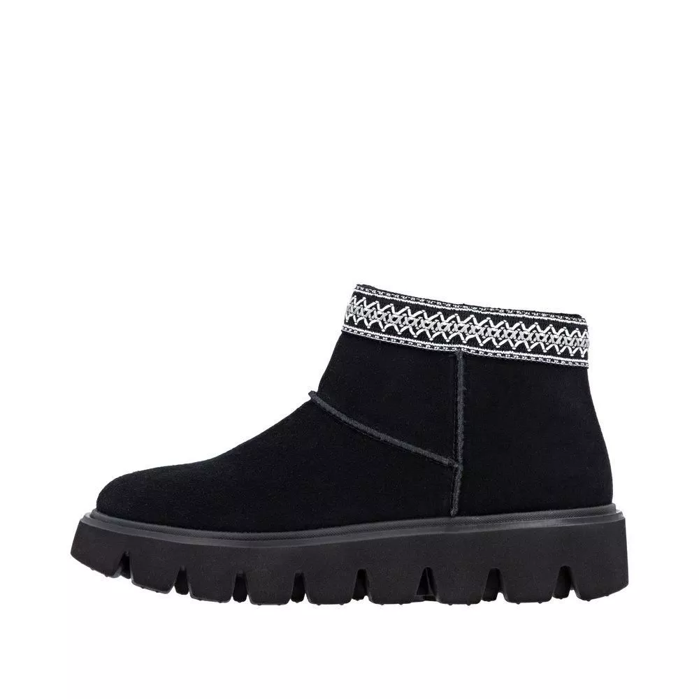 Botki RIEKER W2074-00 black