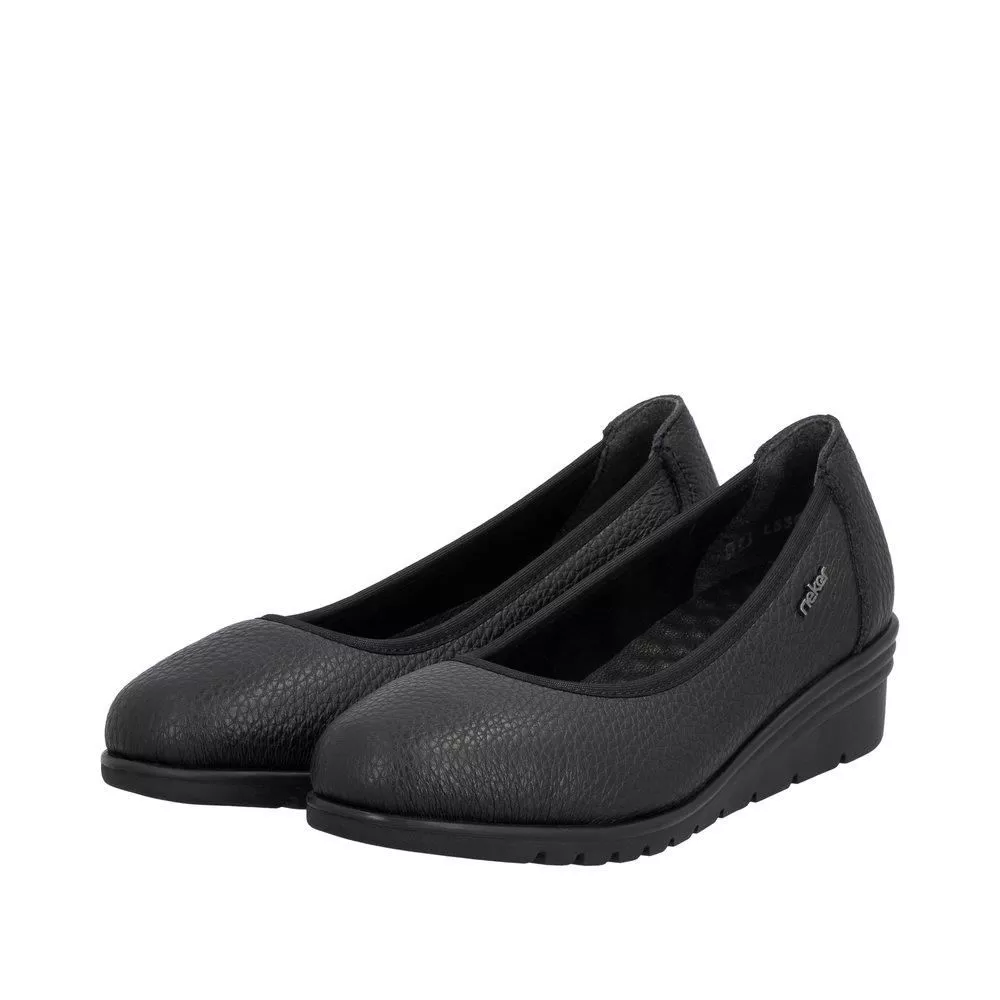 Czółenka RIEKER L5360-00 black