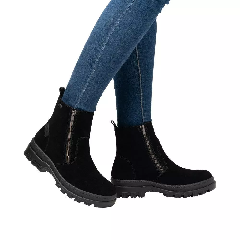 Botki RIEKER X8251-00 black