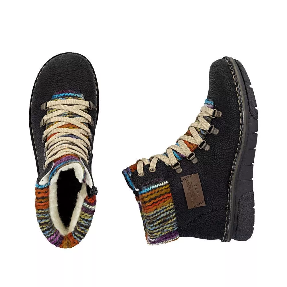 Trzewiki RIEKER 73343-00 black