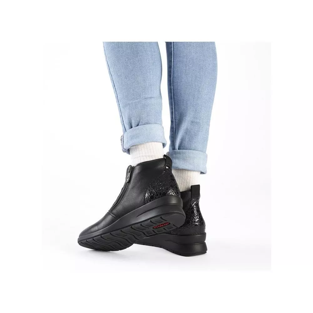 Botki RIEKER L4861-00 black