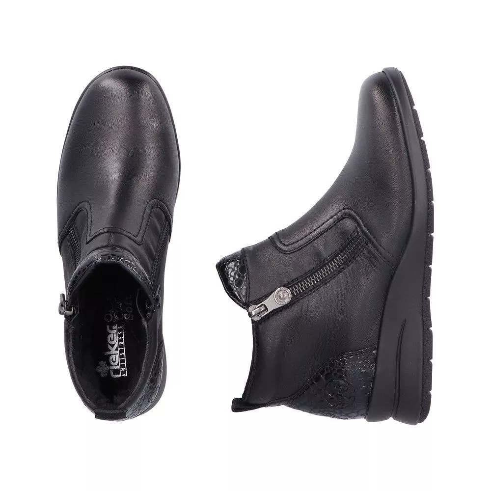 Botki RIEKER L4861-00 black