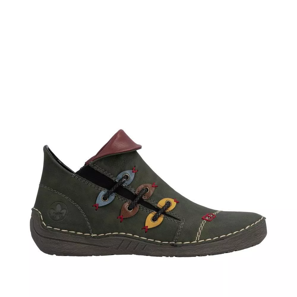 Botki RIEKER 72581-54 green