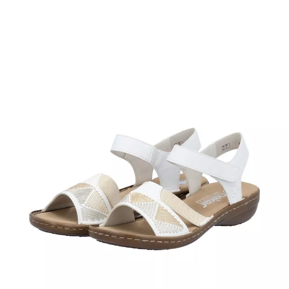 Sandały RIEKER 608C4-80 white