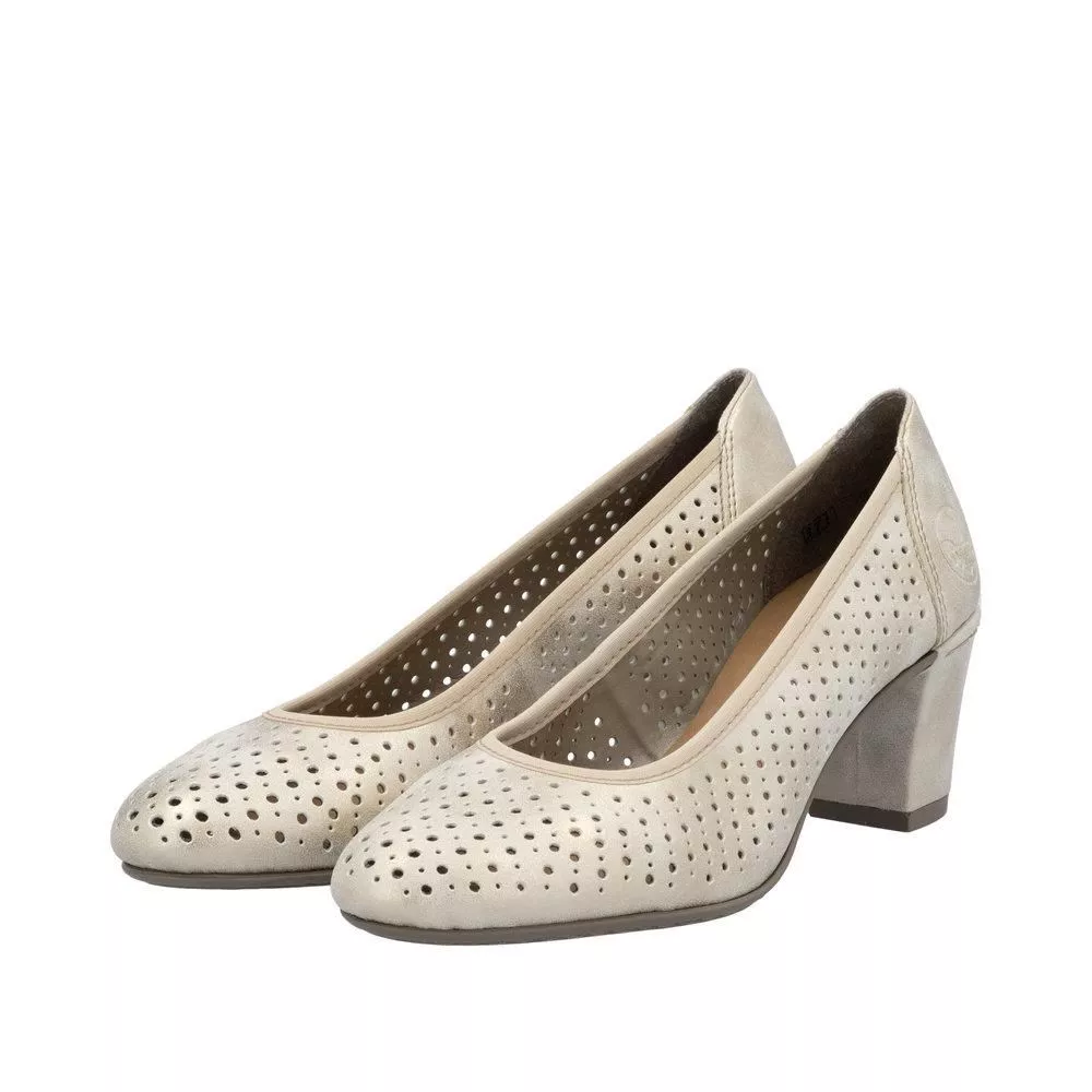 Czółenka RIEKER 41057-60 beige