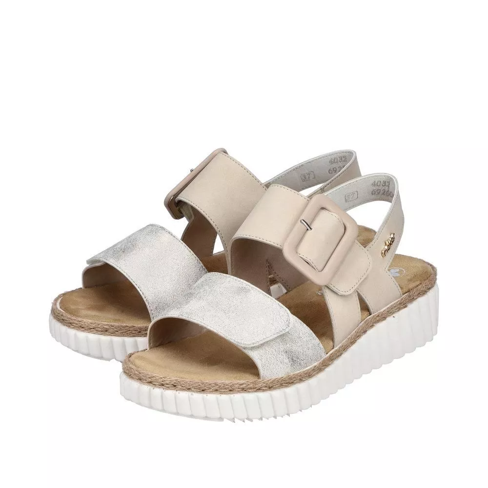Sandały RIEKER 69260-60 beige