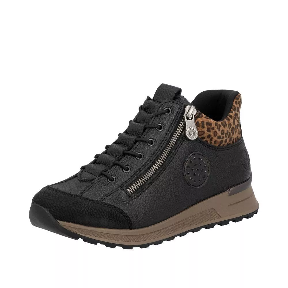 Półbuty RIEKER N1457-00 black