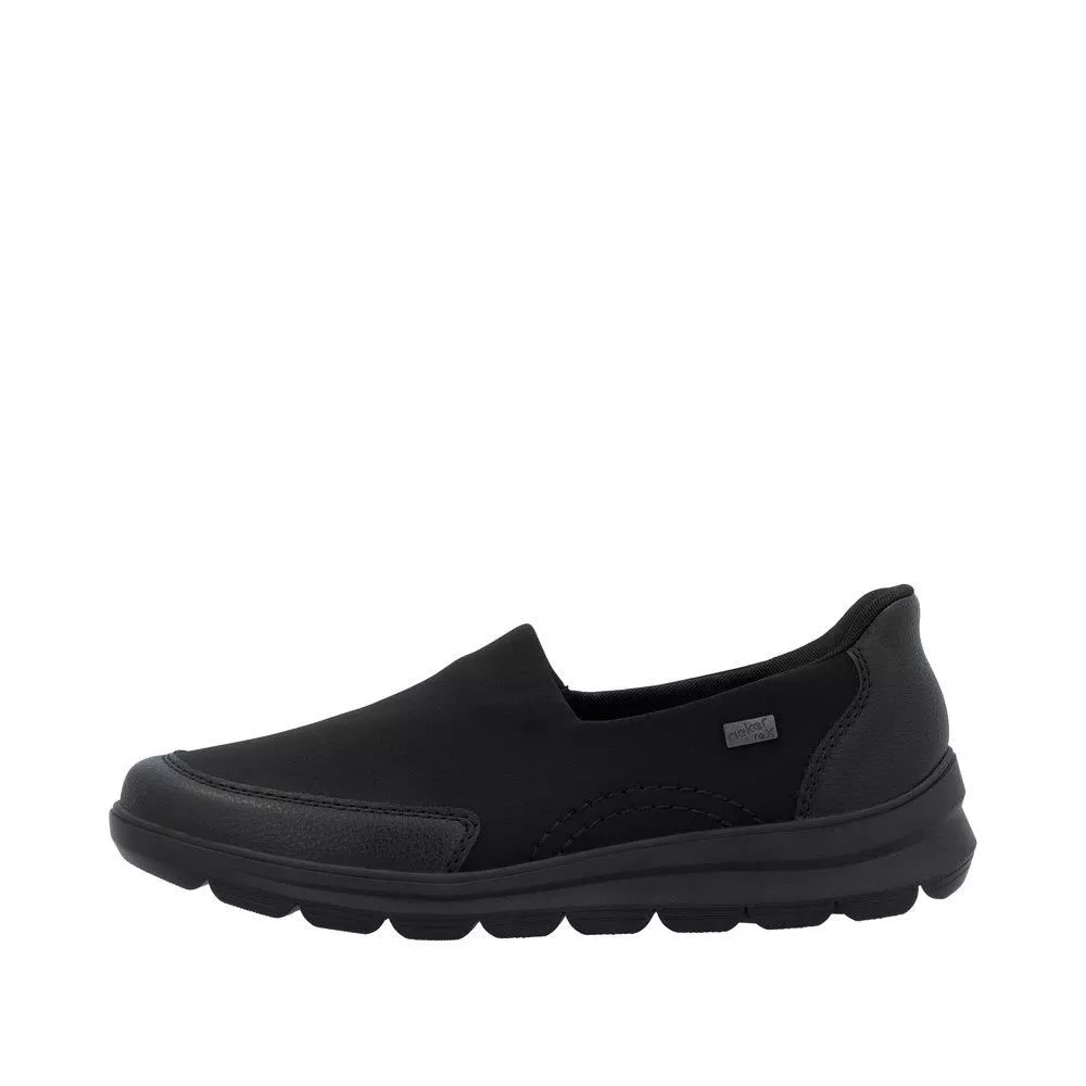 Półbuty RIEKER Z0054-00 black