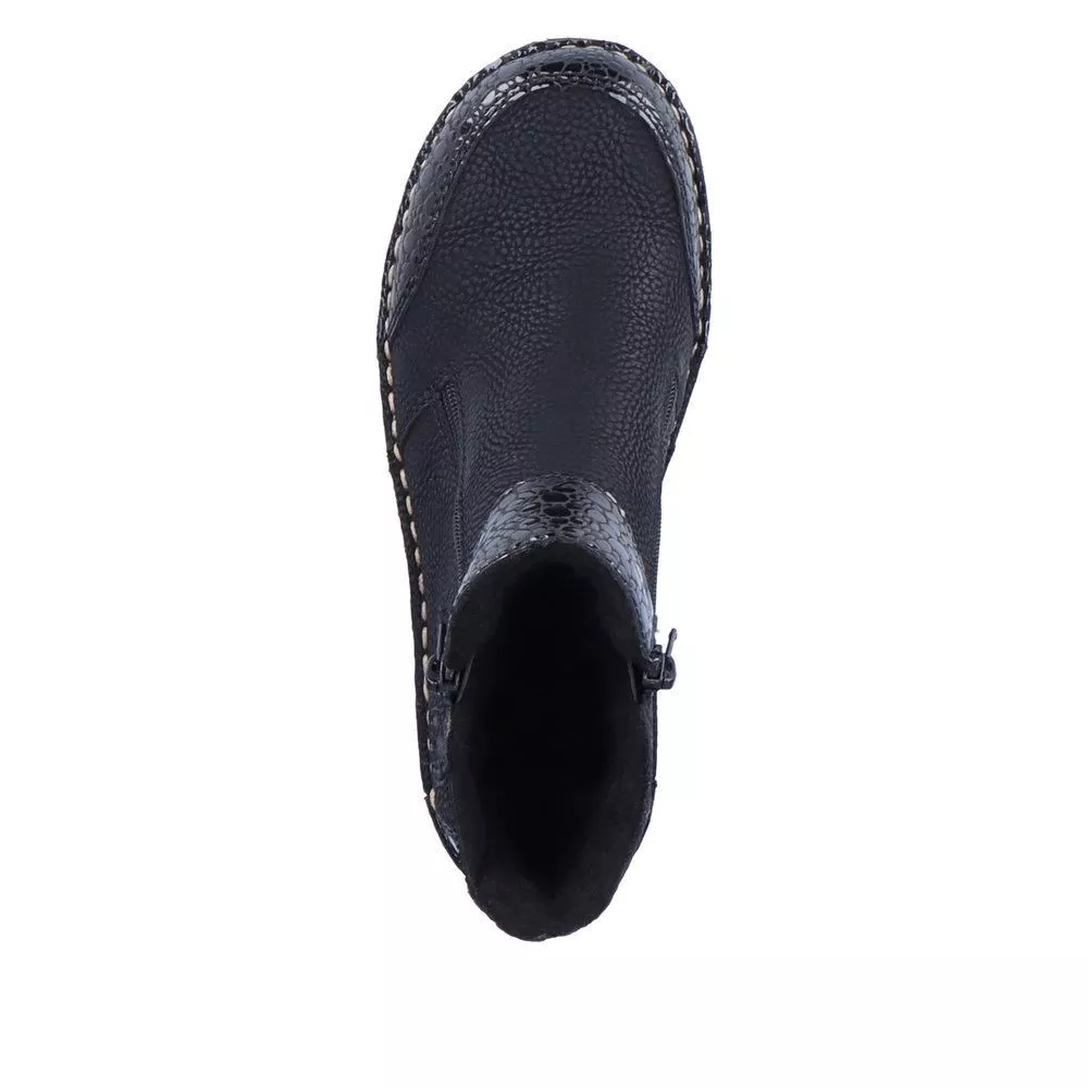 Botki RIEKER 73355-00 black