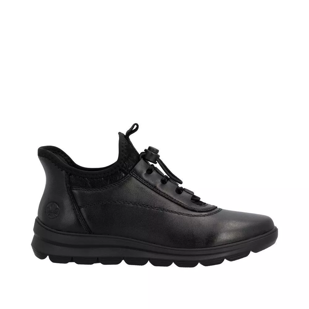 Półbuty RIEKER Z0057-00 black