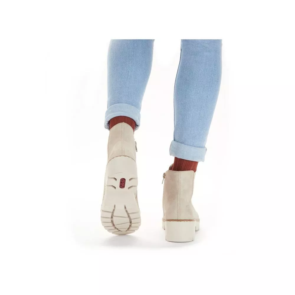 Botki RIEKER X5772-60 beige