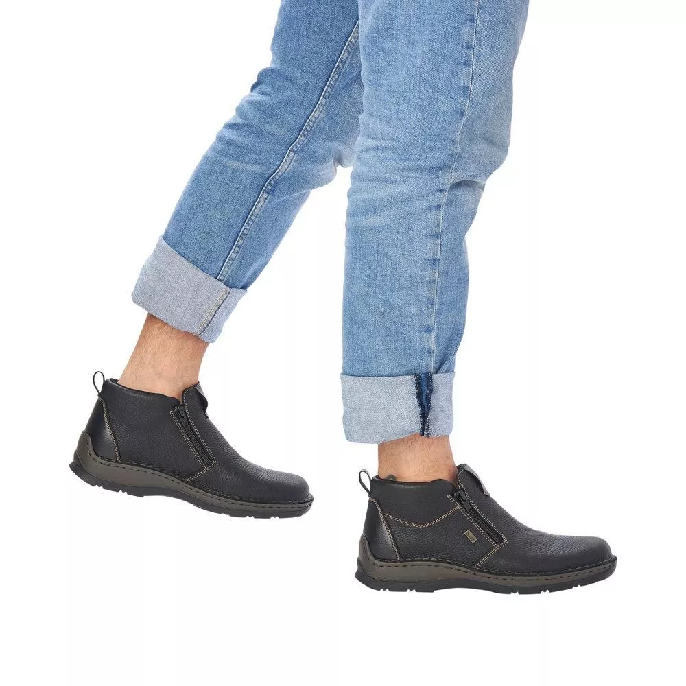 Botki RIEKER 05398-00 black