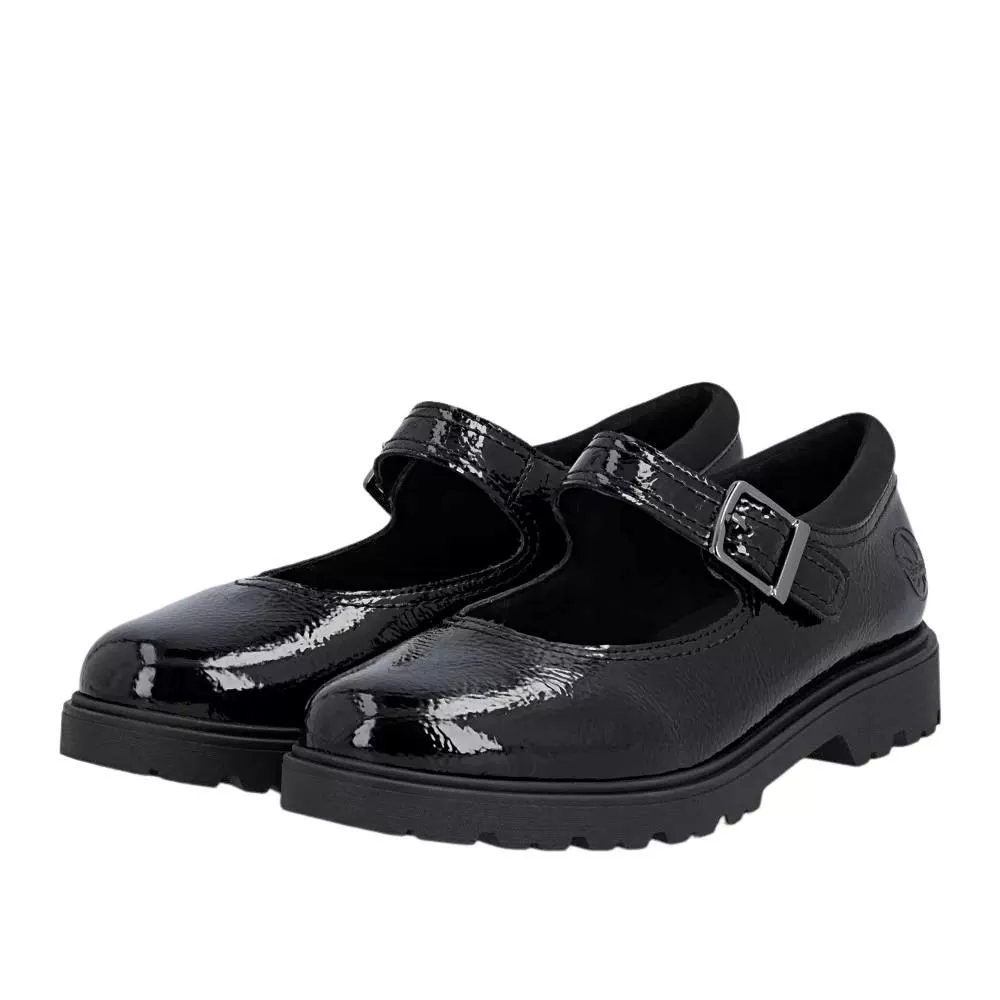 Półbuty RIEKER 45567-00 black
