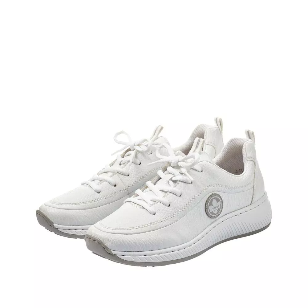 Półbuty RIEKER N5504-80 white